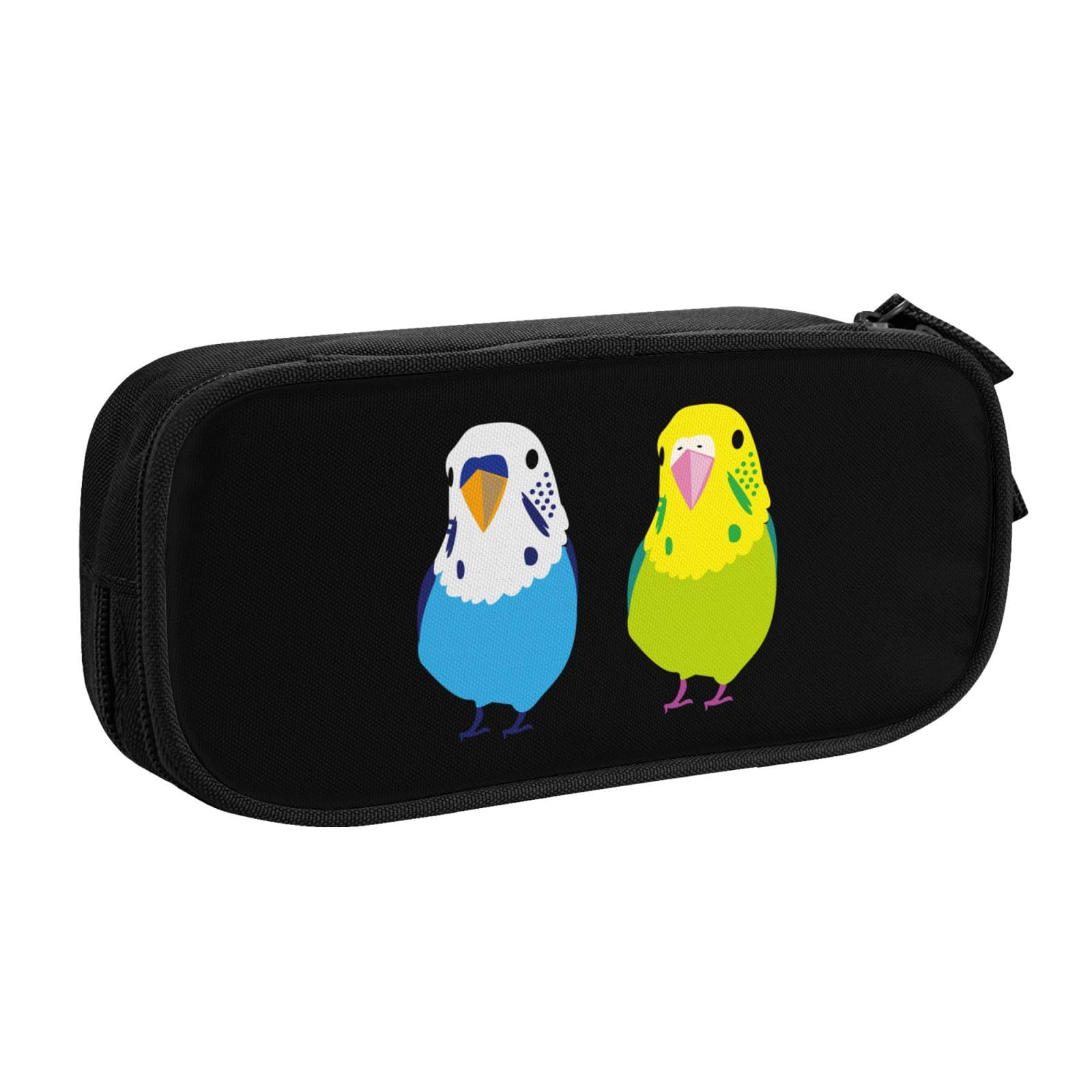 Amazon.co.jp: セキセイインコ 二匹 鳥柄 ペンケース 大容量 筆箱 筆